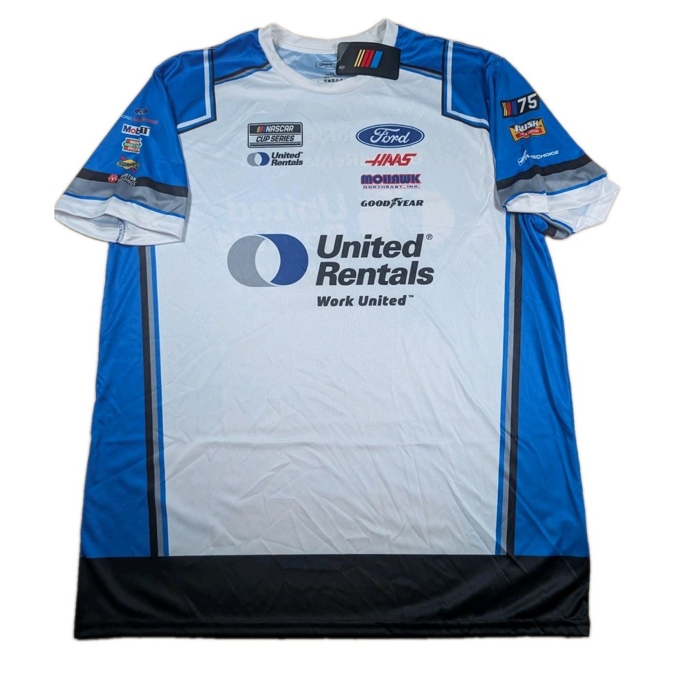 Stewart-Haas Racing Shirt Mens XL Blue NASCAR Auto Racing Ryan Preece Fan